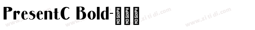 PresentC Bold字体转换